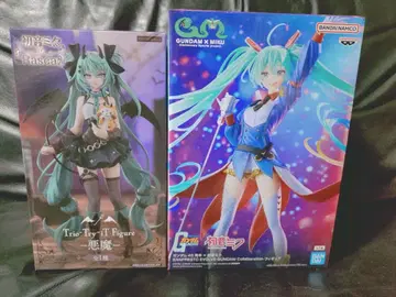 [미개봉 2개 세트] 하츠네 미쿠 건담 라스칼 악마 피규어