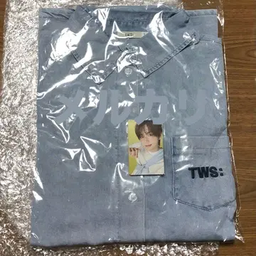 tws 일츠 md 일네이비 데님 셔츠 트레이딩 카드 포함 신유 도훈 영재