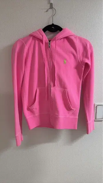 [무료배송] 폴로 랄프로렌 포니 속기모 풀 지퍼 후디 핑크 레어