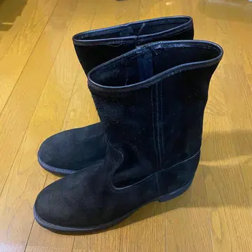 Sonic lab 소닉러브 페코스 부츠 블랙 스웨이드 8 1/2