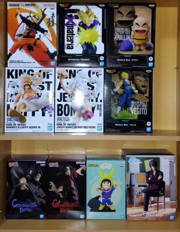 프라이즈 피규어 묶음 판매 원피스 드래곤볼 히로아카 나루토