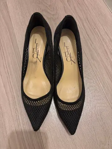 LE TALON 루탈론 펌프스 포인티드 넷 메쉬 힐 5