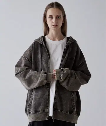 [ CLEL ] 헤비 웨이트 지퍼 후드티