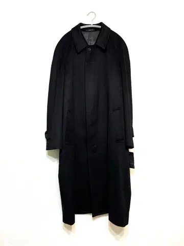 [ 미사용 새상품 ] 오버 사이즈 캐시미어 100% 롱 코트 블랙