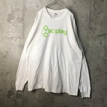 B1471 구제 의류 롱 T 화이트 90s Y2K