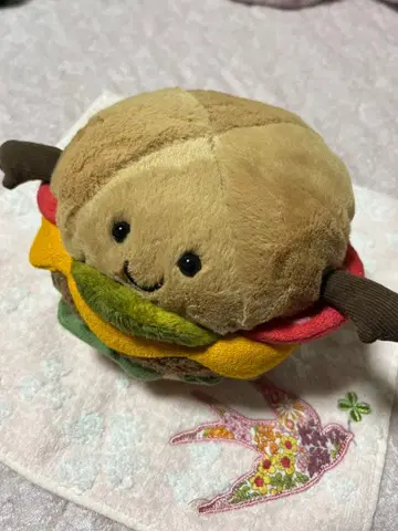 jELLY CAT 햄버거 봉제 인형 런던