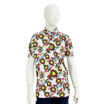 엘리트 그립 러프 워터 피케 셔츠 해피 6패턴 화이트 L 사이즈