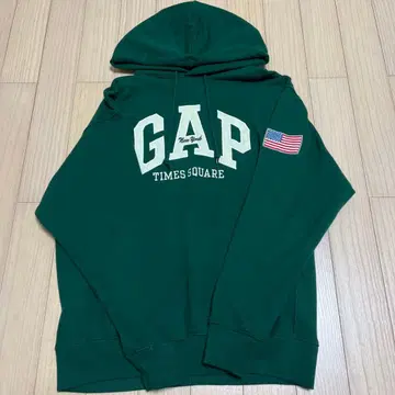 GAP NYC 타임스퀘어 그린 후드티
