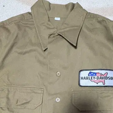 빈티지 워크 셔츠 기업계 와펜 할리데이비슨 말보로 후버