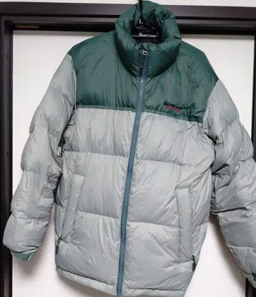 FIRSTDOWN 다운 자켓 그레이/그린 L 사이즈