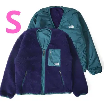 THE NORTH FACE 플리스 자켓 보라색 그린