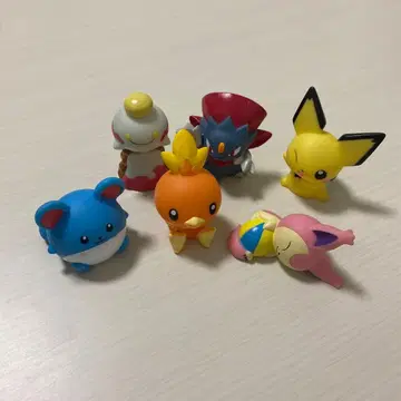초기형 레어 세트 포켓몬 손가락 인형 소프트 비닐 피규어 세트