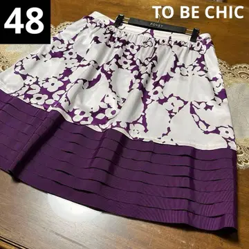 새상품급 빅 사이즈 48 투 비 시크 꽃무늬 스커트