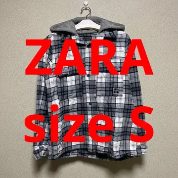 ZARA 후드 부착 셔츠 자켓