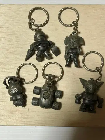 캐릭터 키링 5개 세트 레어품