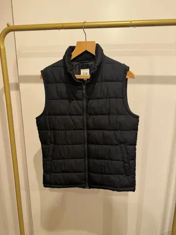 GAP 블랙 퀼팅 다운 베스트 XS