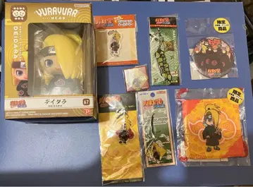 NARUTO 데이다라 굿즈 묶음 판매 유라유라 헤드 캔뱃지 애니메가