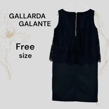 개럴개런트 새상품급 블랙 슬리브리스 미니 원피스 레이스