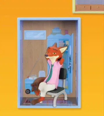 주토피아 닉 와일드 컨셉 피규어 칠아웃