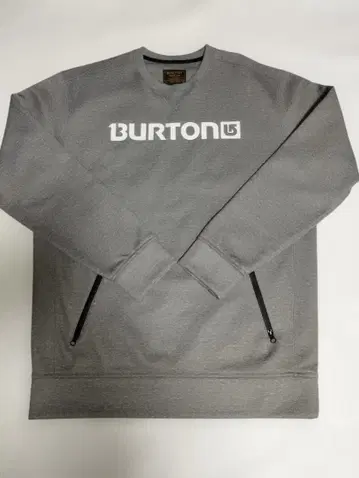 BURTON 발수 그레이 맨투맨 크리스마스 선물 포함