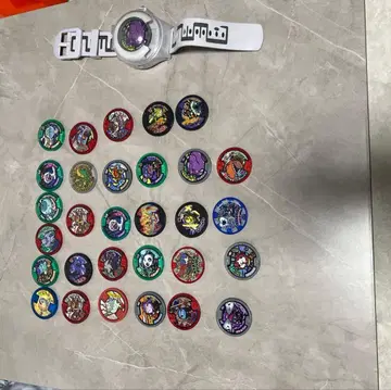 요괴워치 캐릭터 코인과 시계 세트