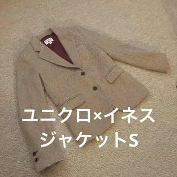 새상품급 유니클로 x 이네스 베이지 테일러드 자켓 S