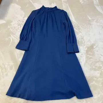 고급 reflect 블루 하이넥 긴팔 원피스 9 허리 느슨함