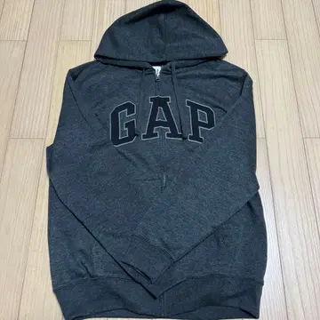 GAP 그레이 프론트 지퍼 후드티