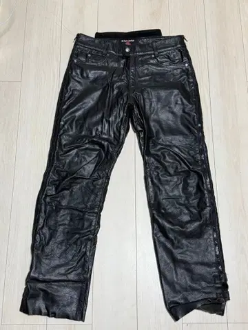 MOTO-FIELD 합성 피혁 가죽 블랙 팬츠 3L