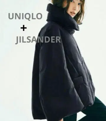 새상품급 UNIQLO +J 질 샌더 하이브리드 다운 M 블랙