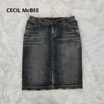 CECIL McBEE 데님 스커트 Y2K 헤이세이 갸루 S 코튼