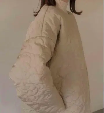 Eaphi leaf jacquard quilting jacket