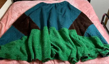 패치워크 플레어 스커트