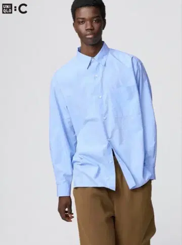UNIQLO:C 브로드 오버사이즈 셔츠 S 사이즈