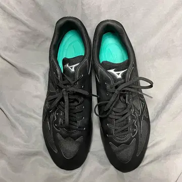 Mizuno 스파이크 슈즈 블랙/터콰이즈