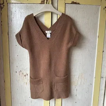 DEMYLEE 캐시미어 V넥 니트 튜닉