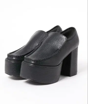 Mafmof 통굽 로퍼 신발 블랙