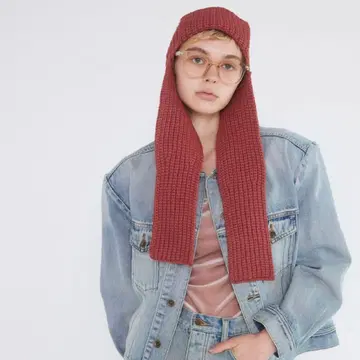 시루무린 니트 플라이트 캡