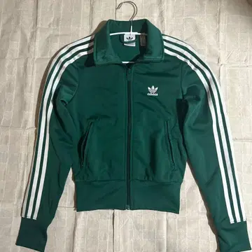 adidas 다크 그린 집업 자켓 2XS