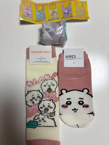치이카와 (먼작귀) 에코백과 양말 2켤레 세트 치이카와 (먼작귀)