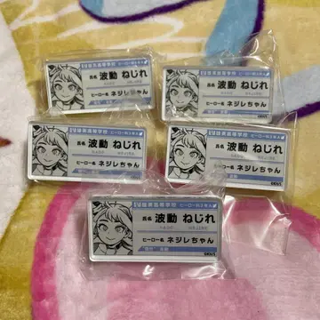 히로아카 파동 네지레 명찰 배지 컬렉션 5개