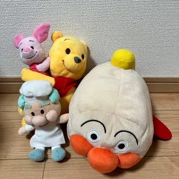 호빵맨 봉제 인형 푸우 피글렛 잼 아저씨 묶음 판매