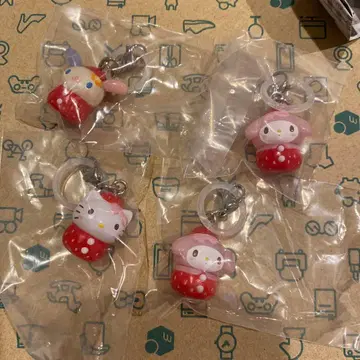 산리오 메지루시 액세서리 딸기