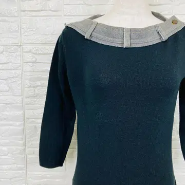 파트리치아 페페 니트 스웨터 S 디자인 옷깃 [ 2748-29 ]