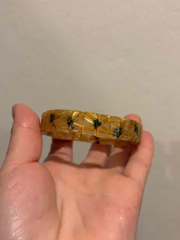 태양 방사 타이틴 루틸 뱅글 안지름 15.5mm