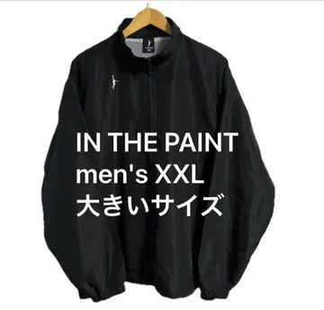 [ used ] 인더페인트 하프 지퍼 풀오버 XXL 블랙