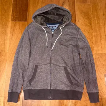 TOMMY HILFIGER 그레이 후드티 L 빈티지 핏