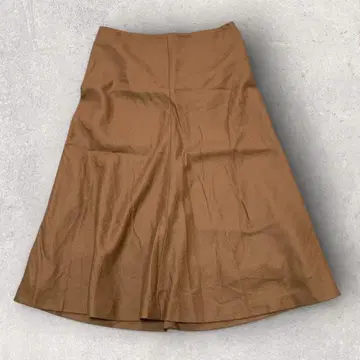 새상품급 어도어 ADORE 롱 스커트 38 브라운 울 100%