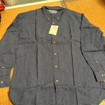 Crocodile 체크 무늬 긴팔 셔츠 L 사이즈