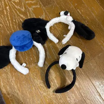 스누피 귀 달린 머리띠 3세트